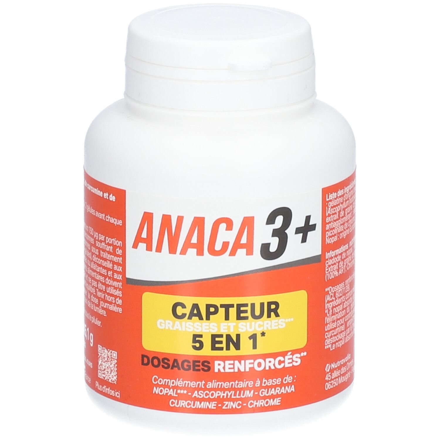 Anaca3+ Capteur Graisses et Sucres 5 en 1