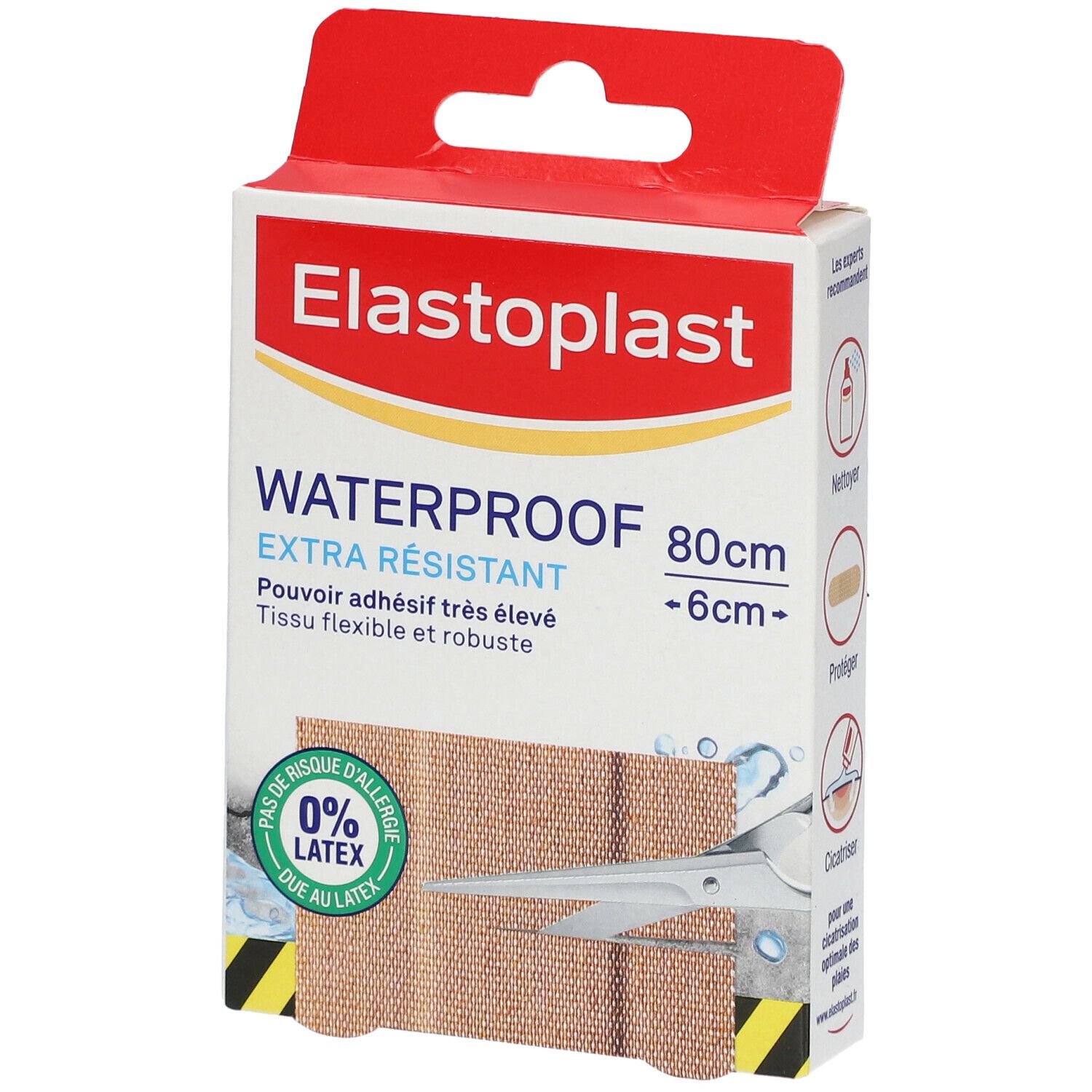 Elastoplast Pansements Waterproof Extra Résistant 10 x 6 cm