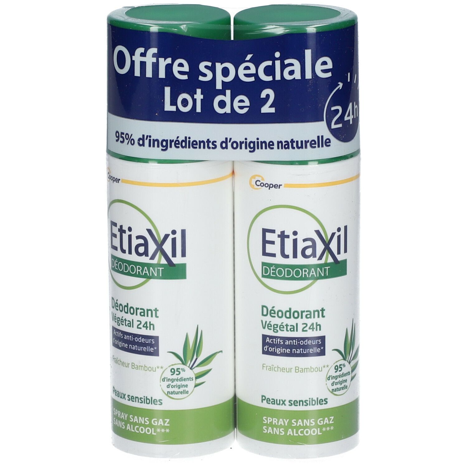 EtiaXil Peaux Sensibles Déodorant Anti-odeurs Végétal 24h Spray