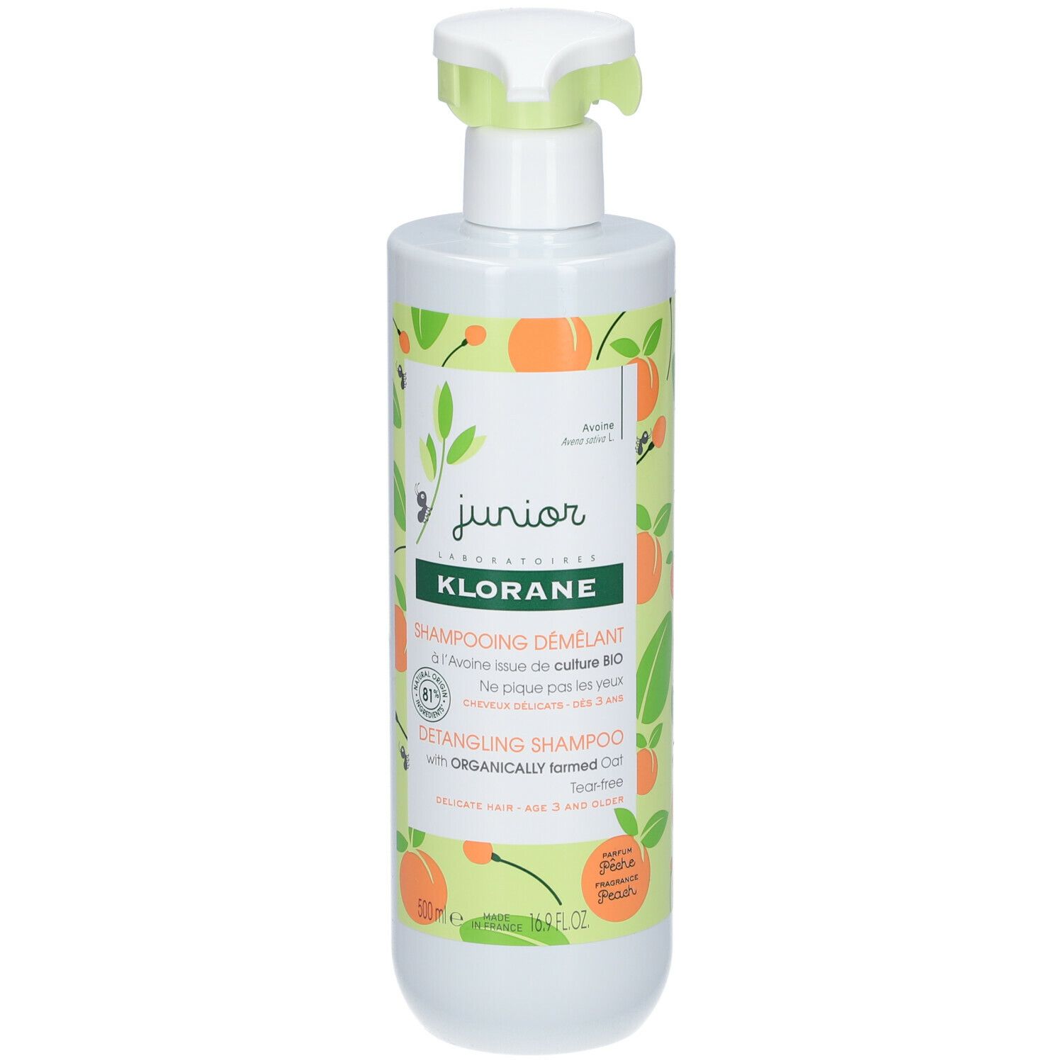 Klorane Shampoing Démêlant - Parfum Pêche