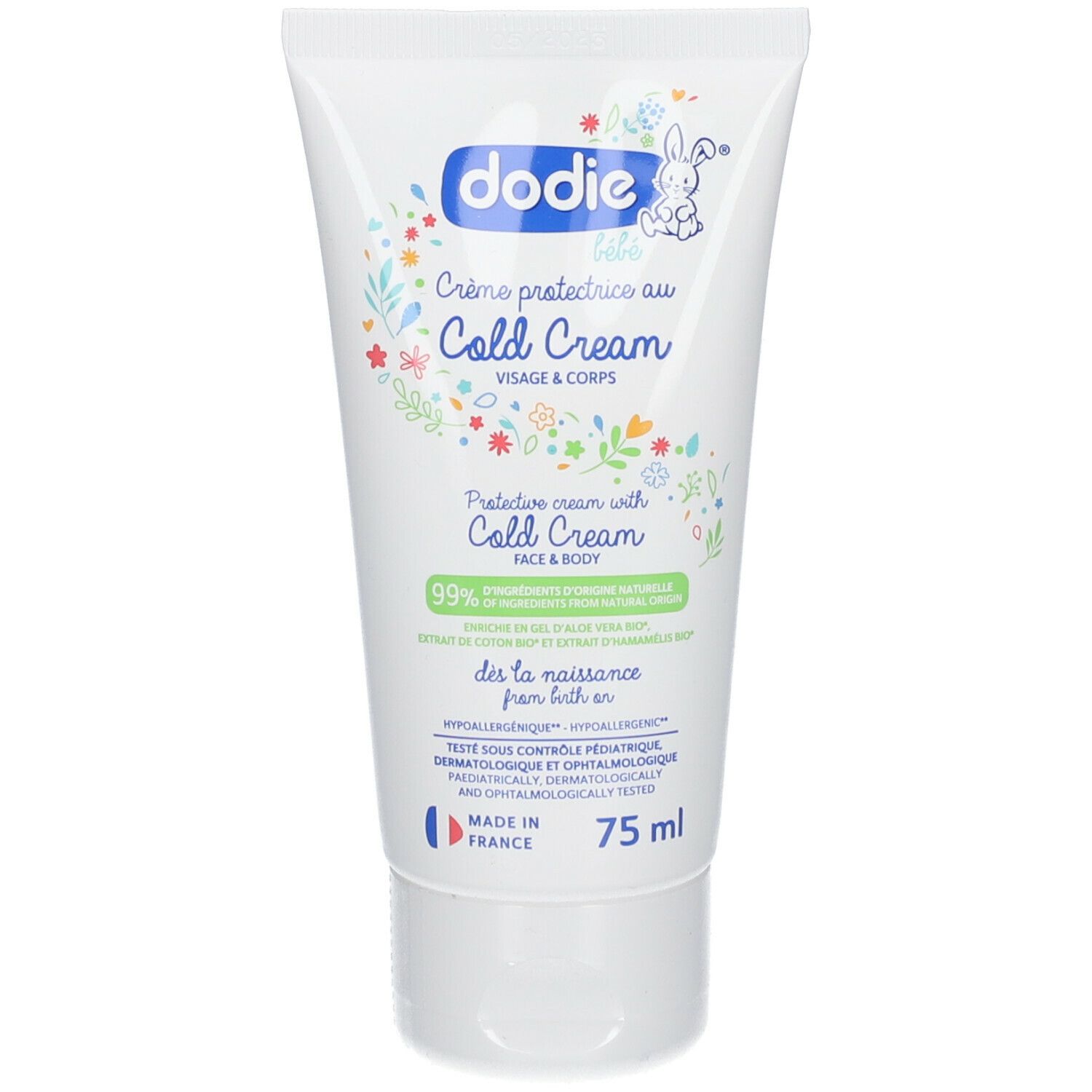 dodie® Crème Protectrice au Cold Cream Bébé, Visage et Corps