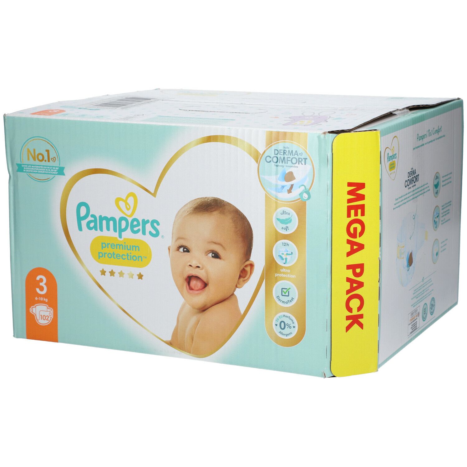 Pampers® Premium Protection™ Taille 3, 6 à 10 kg, Couches