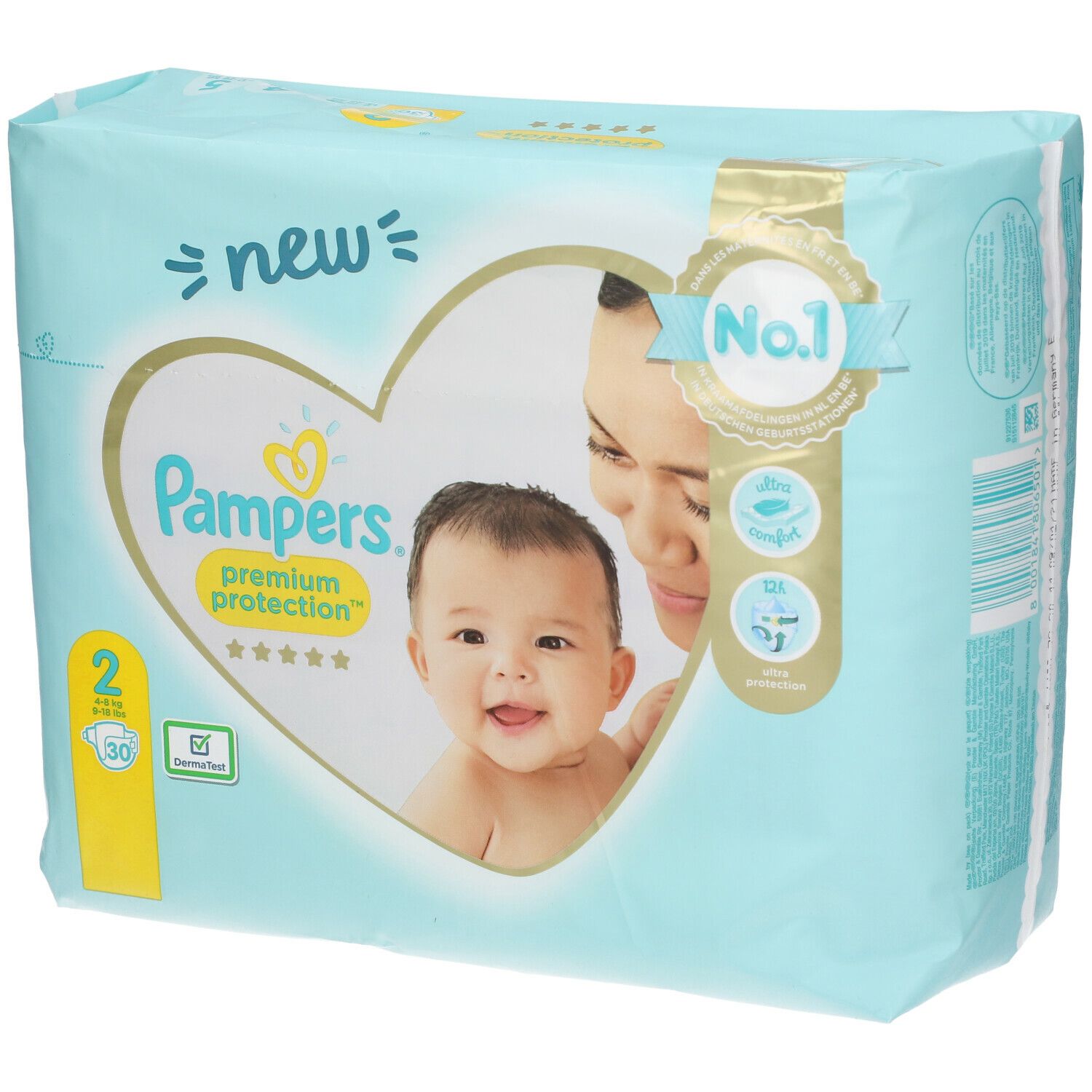Pampers® Premium Protection™ Taille 2, 4 - 8 kg, Couches