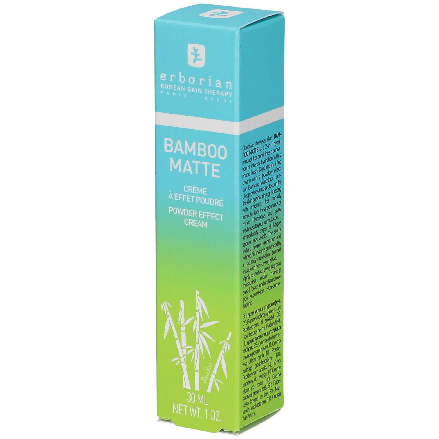 erborian Bamboo Matte Crème de jour matifiante - effet poudré