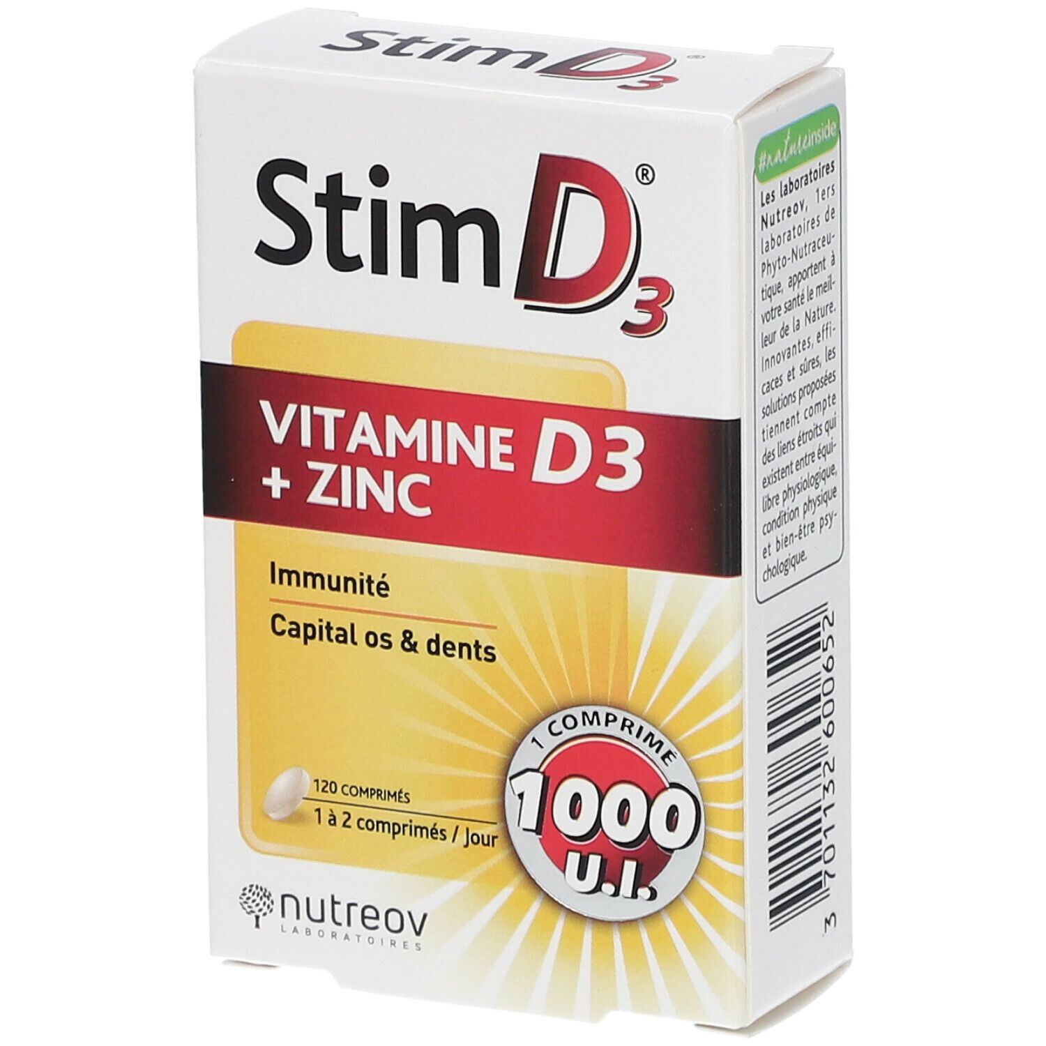 Nutreov Physcience Stim D® Vitamine D3 + Zink