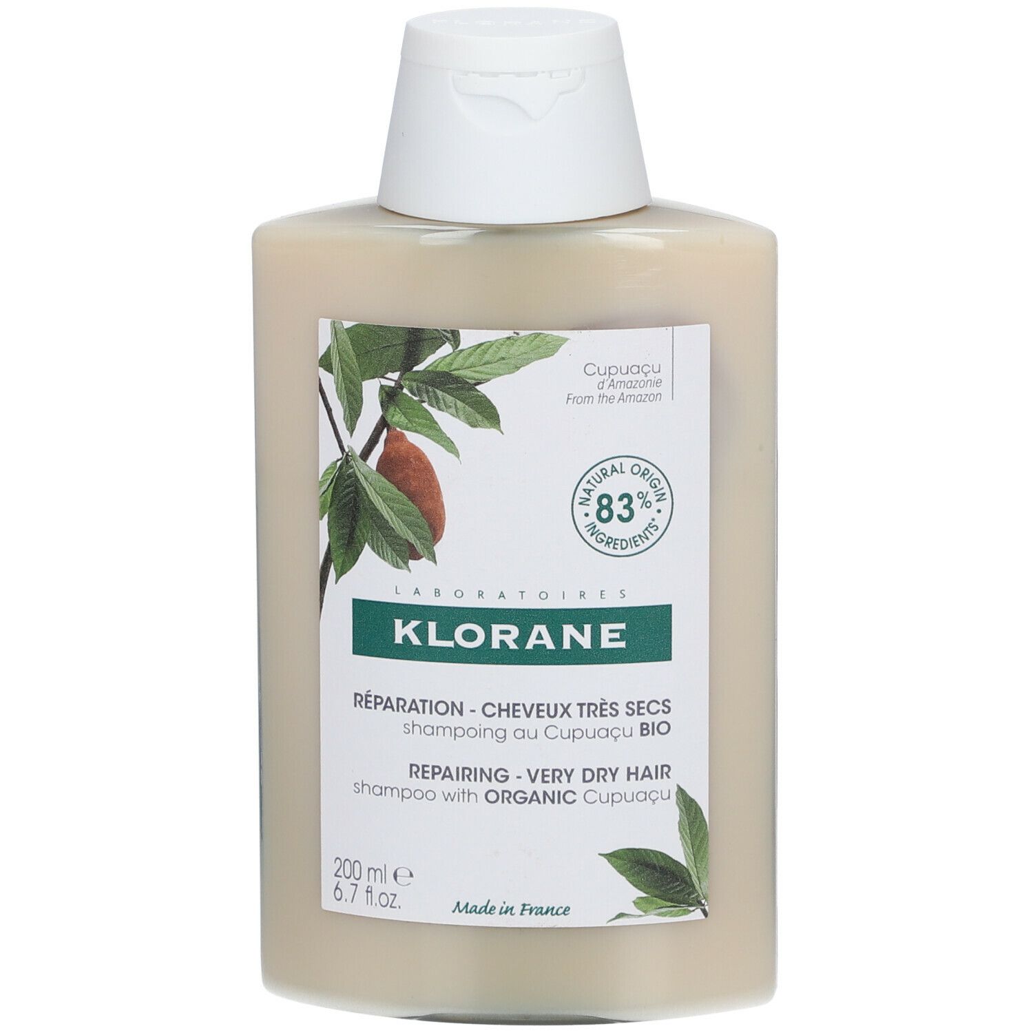 Klorane Nutrition & Réparation Shampooing au Cupuaçu BIO