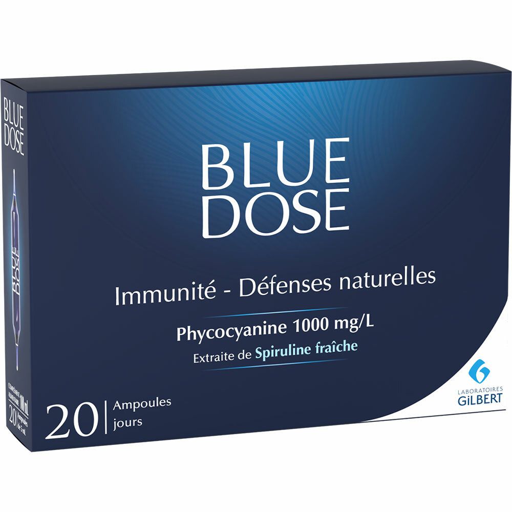 Blue Dose Immunité - Défenses naturelles Phycocyanine 1000 mg/l
