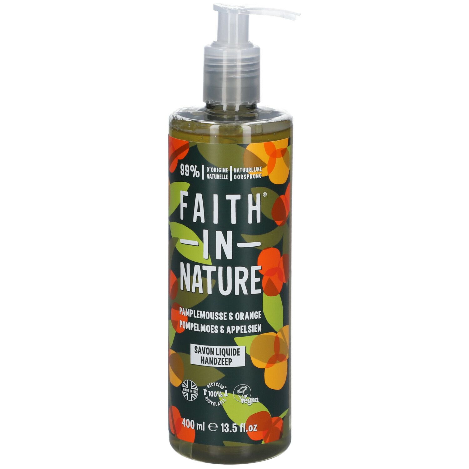 Faith® IN Nature Savon Mains Liquide au Pamplemousse & à l'Orange