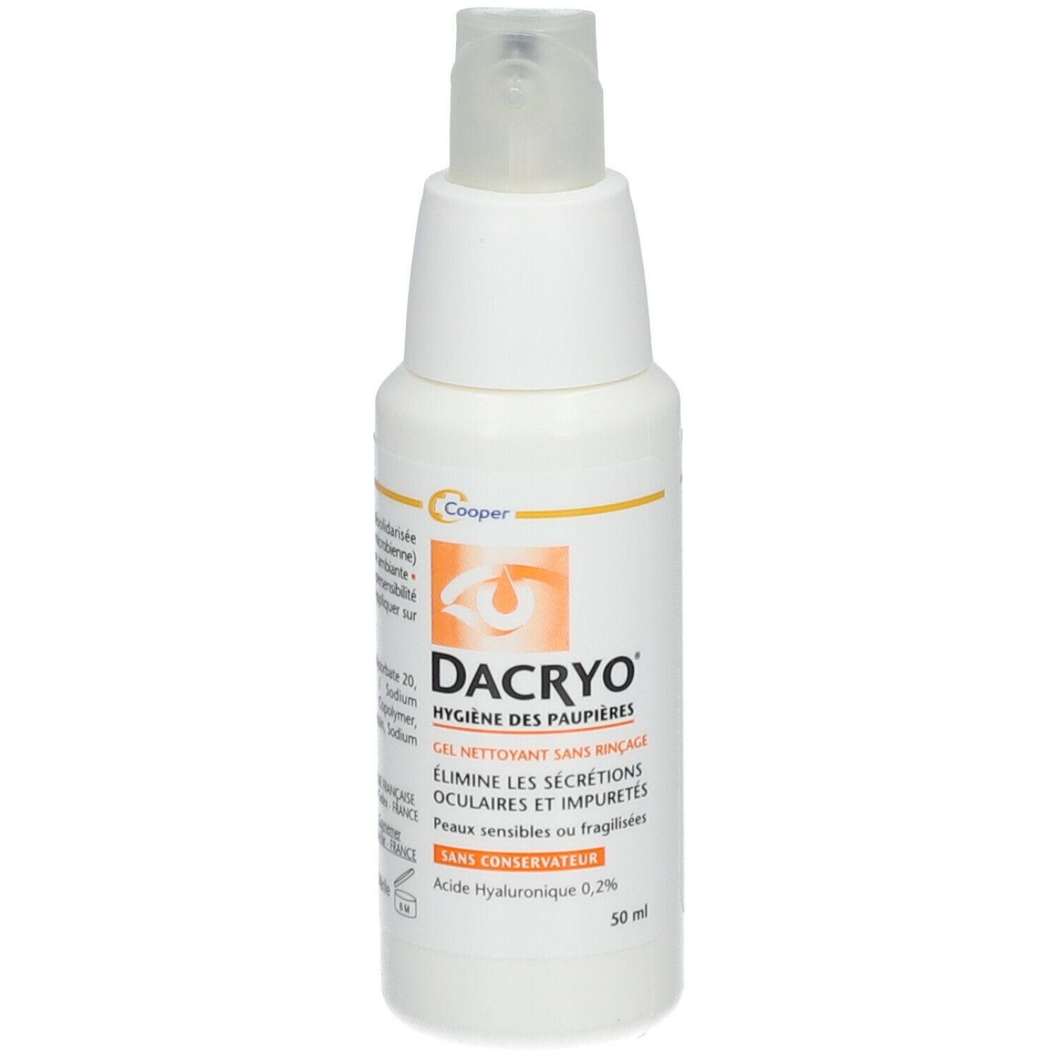 Dacryo® Hygiène des Paupières Gel Nettoyant Sans Rinçage