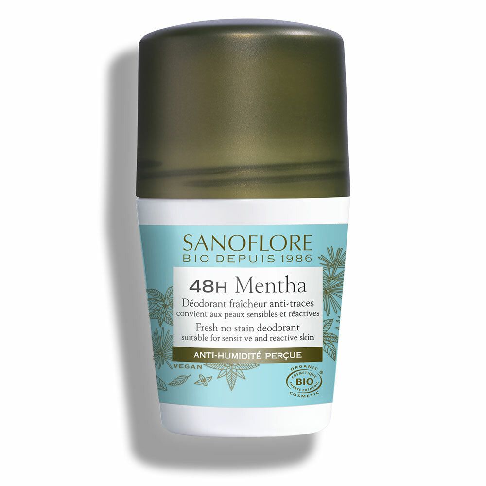 Sanoflore Déodorant 48h Mentha efficacité 48h certifié bio 50ml