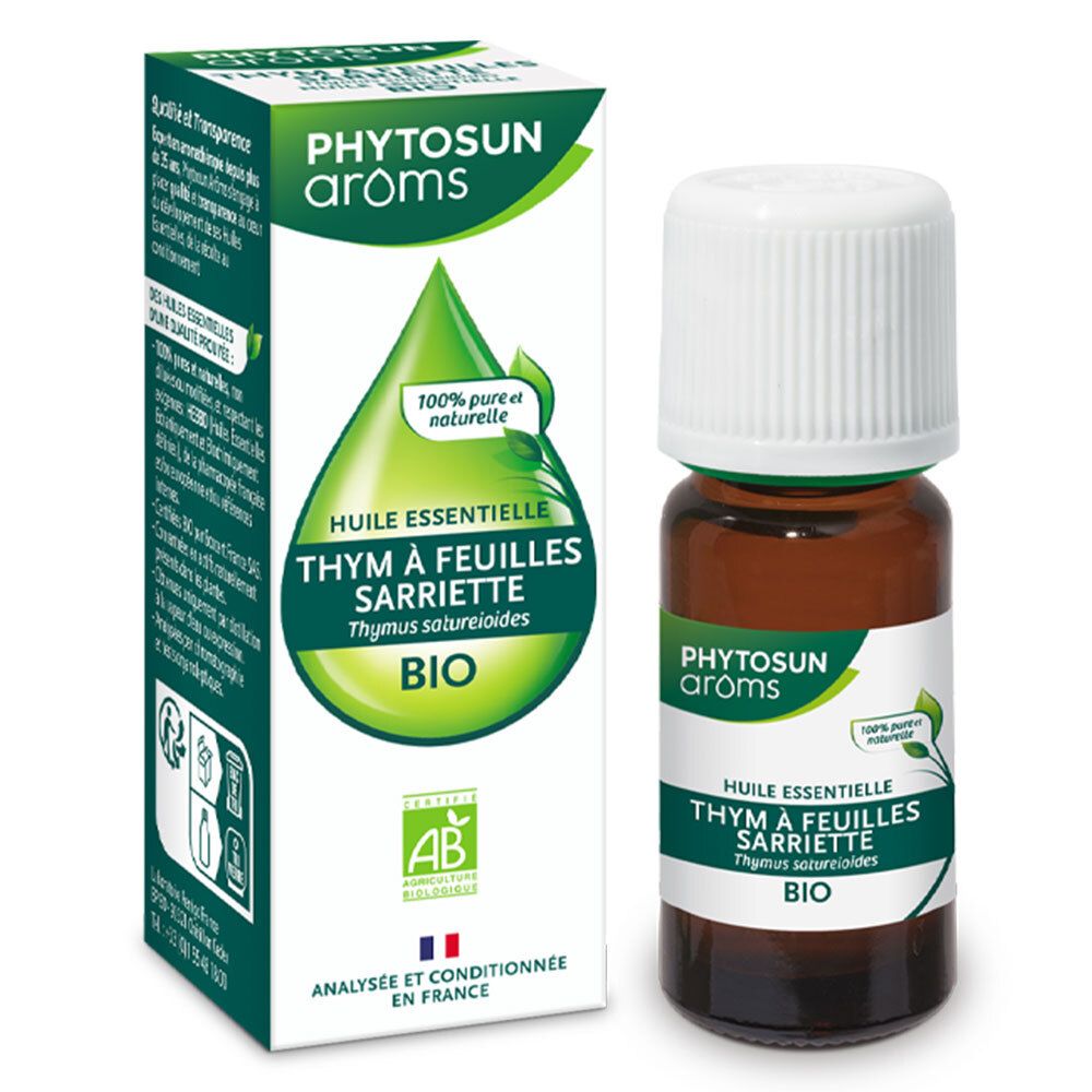 Phytosun Arôms Huile Essentielle Bio Thym à Feuilles Sarriette 10ml