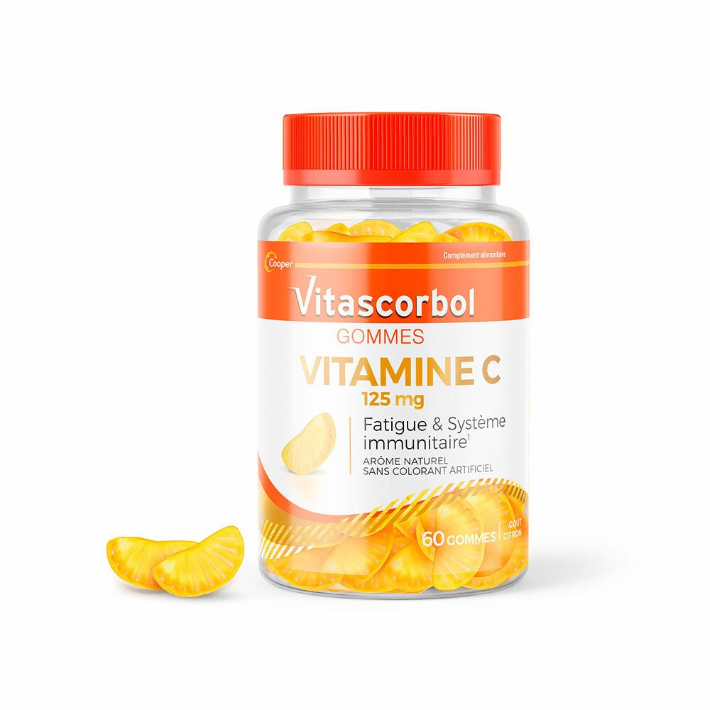 Cooper VitascorbolGommes Vitamine C 125 mg