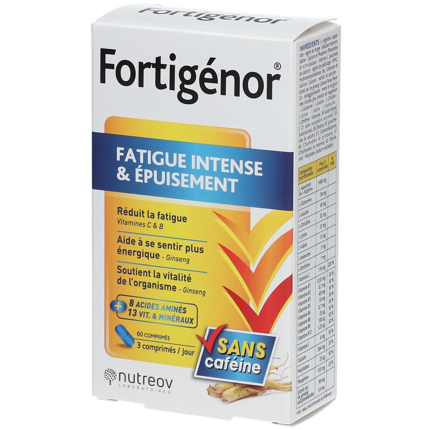 Nutreov Fortigénor® Fatigue Intense & Épuisement