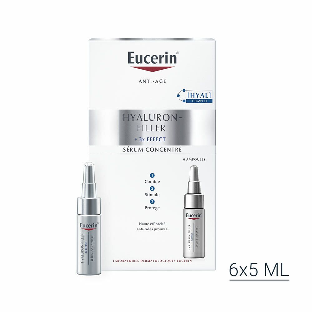 Eucerin® Hyaluron-Filler + 3x Effect Sérum Concentré Anti-Âge
