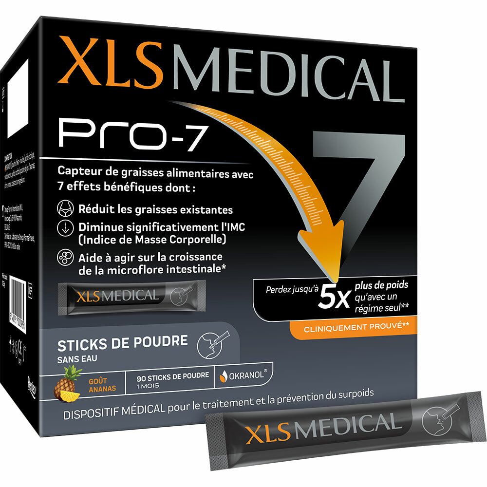 XLS Medical Pro-7 Aide à la Perte de Poids 90 Sticks