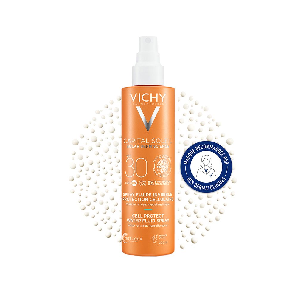 Vichy Capital Soleil Spray Fluide Invisible Protection Cellulaire Spf30