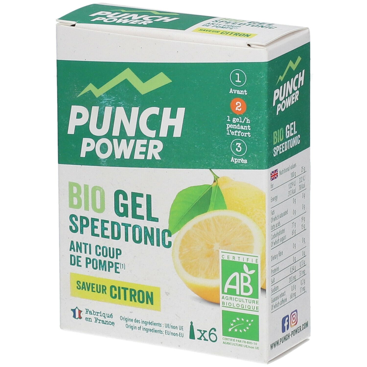 Punch Power Bio Gel Speedtonic Citron