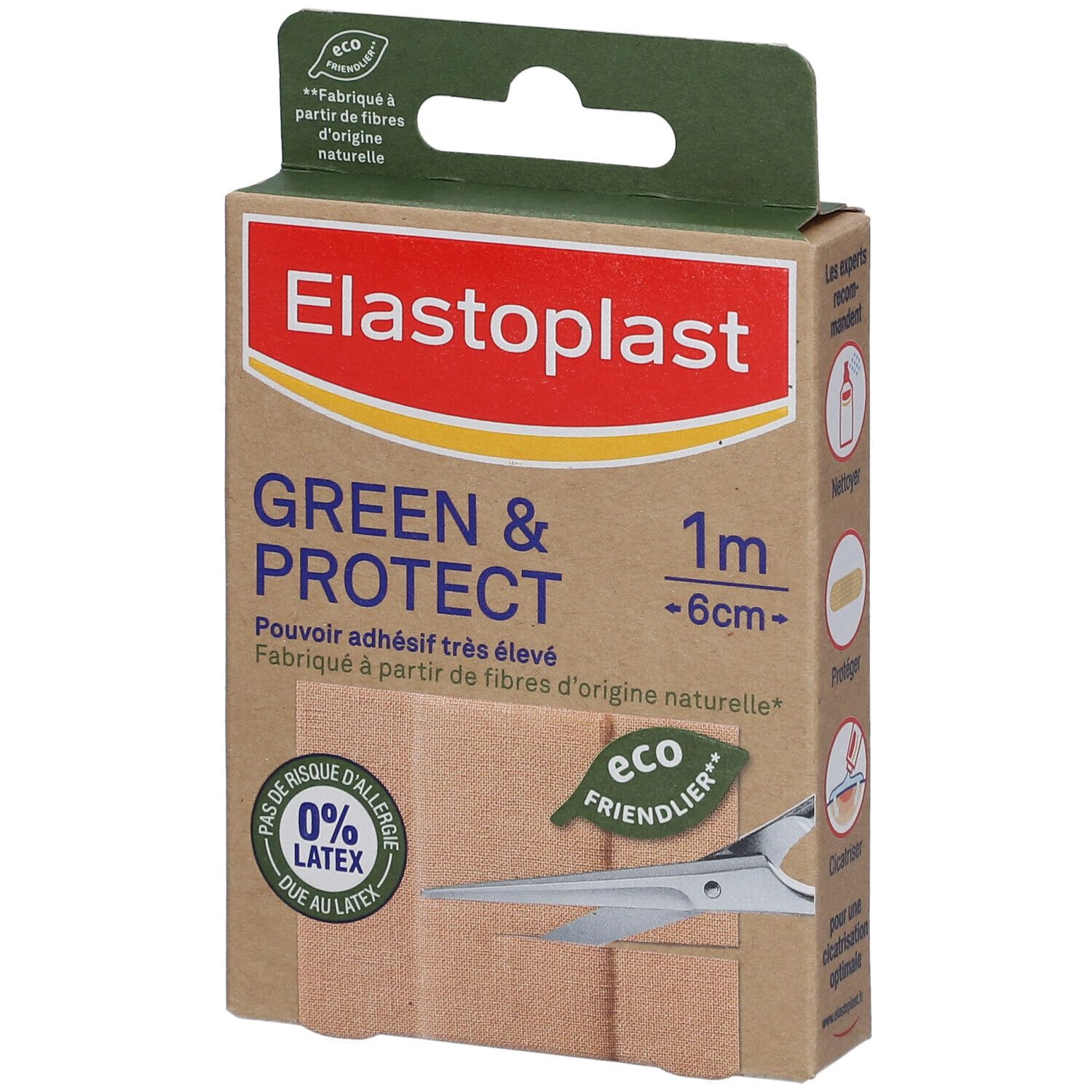 Elastoplast Pansements Green & Protect 10 x 6 cm