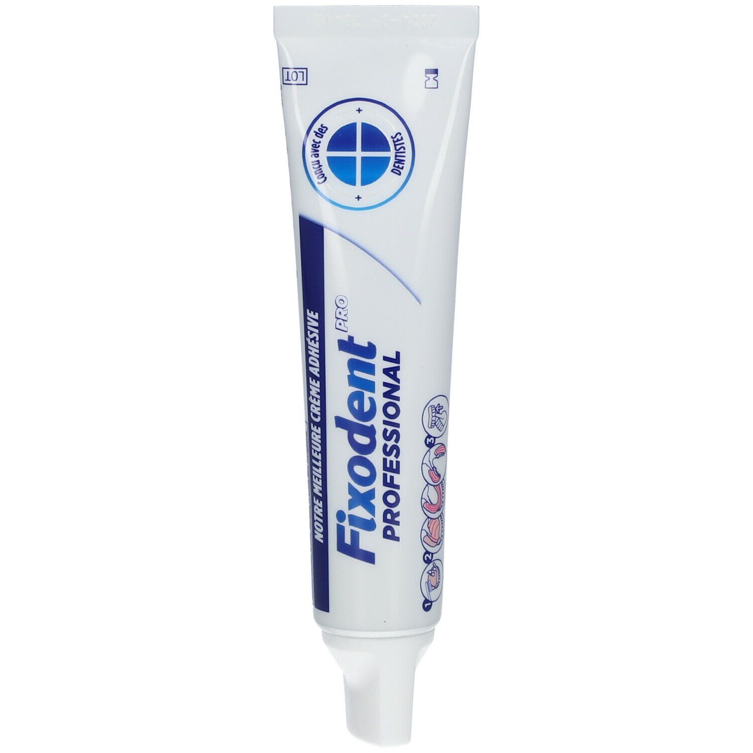 Fixodent Pro Professional Crème adhésive Premium pour prothèse dentaire
