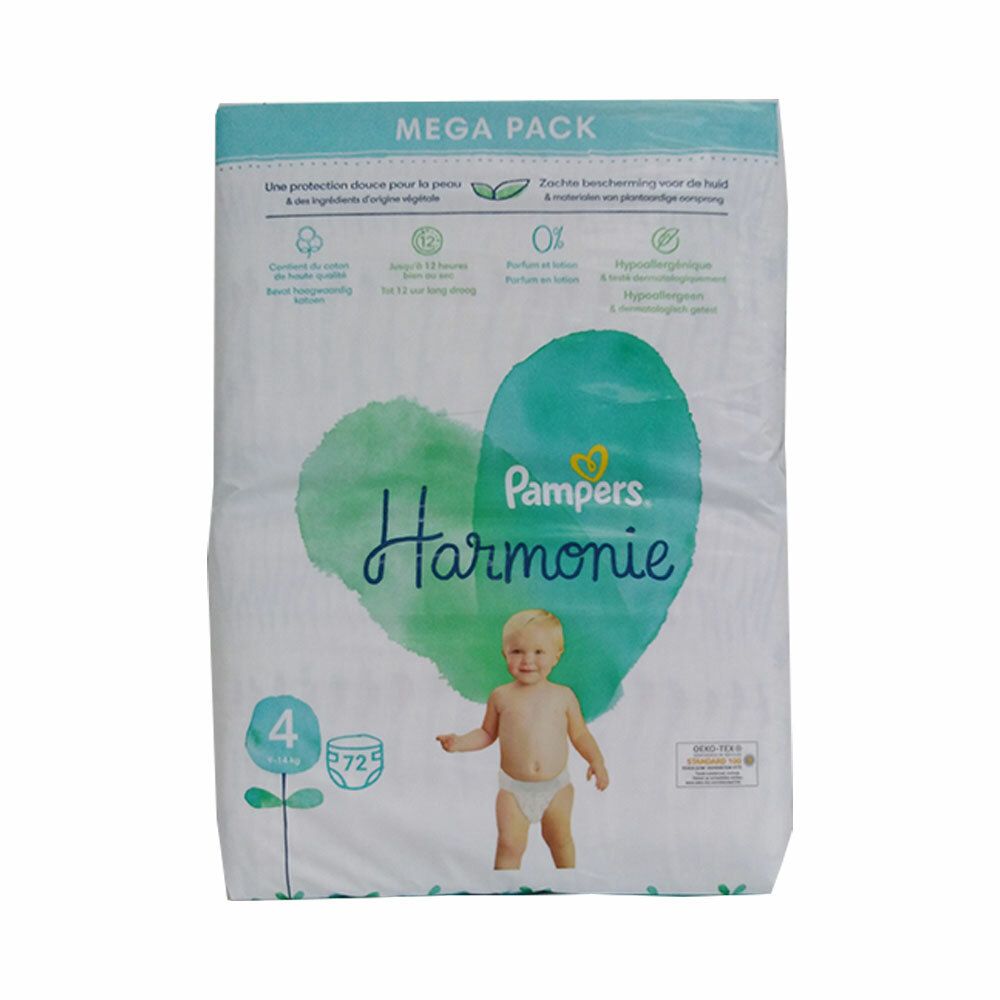 Pampers® Harmonie Couches Taille 4, 9 - 14 kg