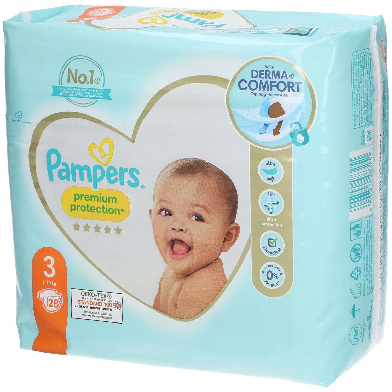 Pampers® Premium Protection™ Couche Taille 3, 6-10 kg