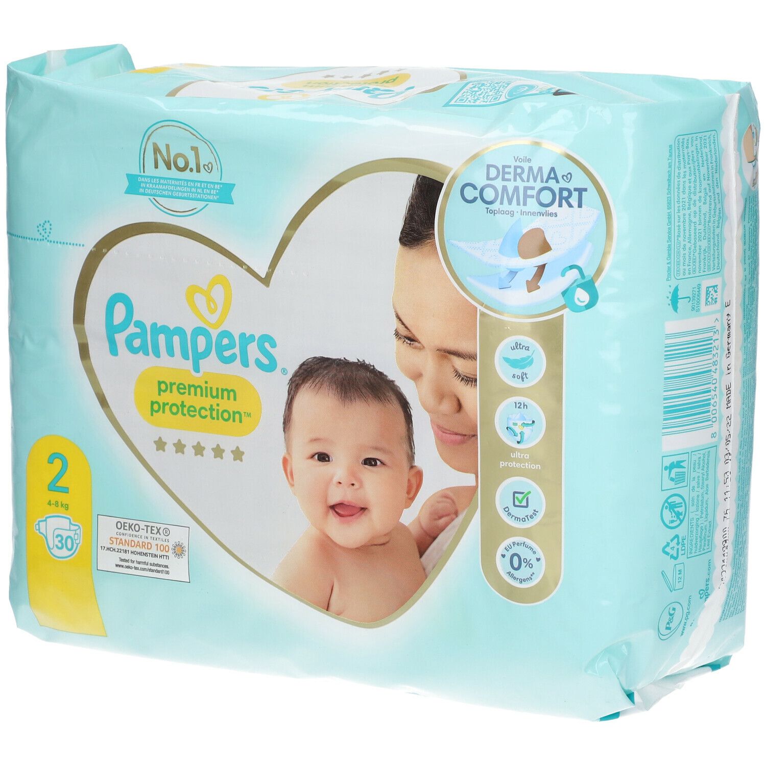 Pampers® Premium Protection™ Couche Taille 2, 4-8kg
