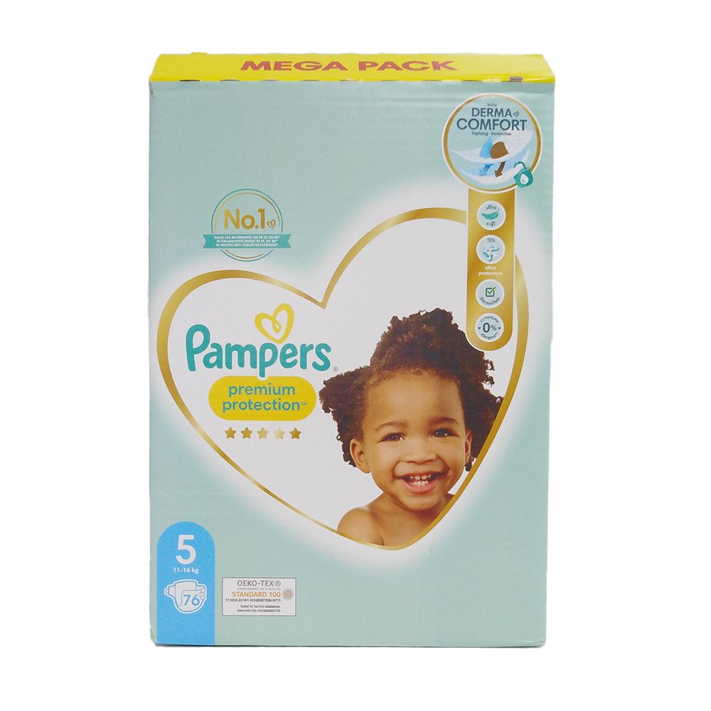 Pampers® Premium Protection™ Couche Taille 5, 11-16 kg