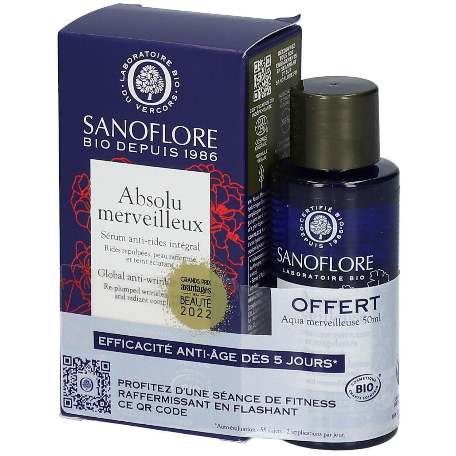 Sanoflore Absolu Merveilleux + Mini Aqua Merveilleuse Certifié Bio
