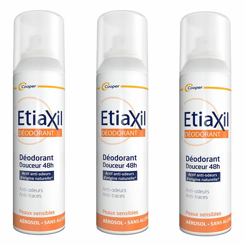 EtiaXil Déodorant Douceur 48 h Peaux Sensibles Spray
