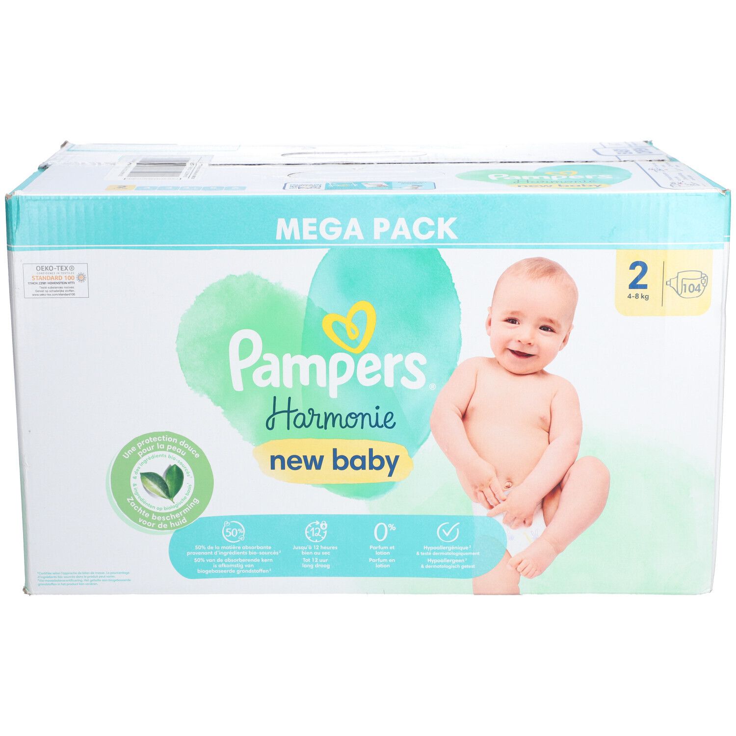 Pampers Premium Care Taille 0 Lot De 2x30 Couches - Confort Optimal Pour Peaux Sensibles Dès 3 Kg