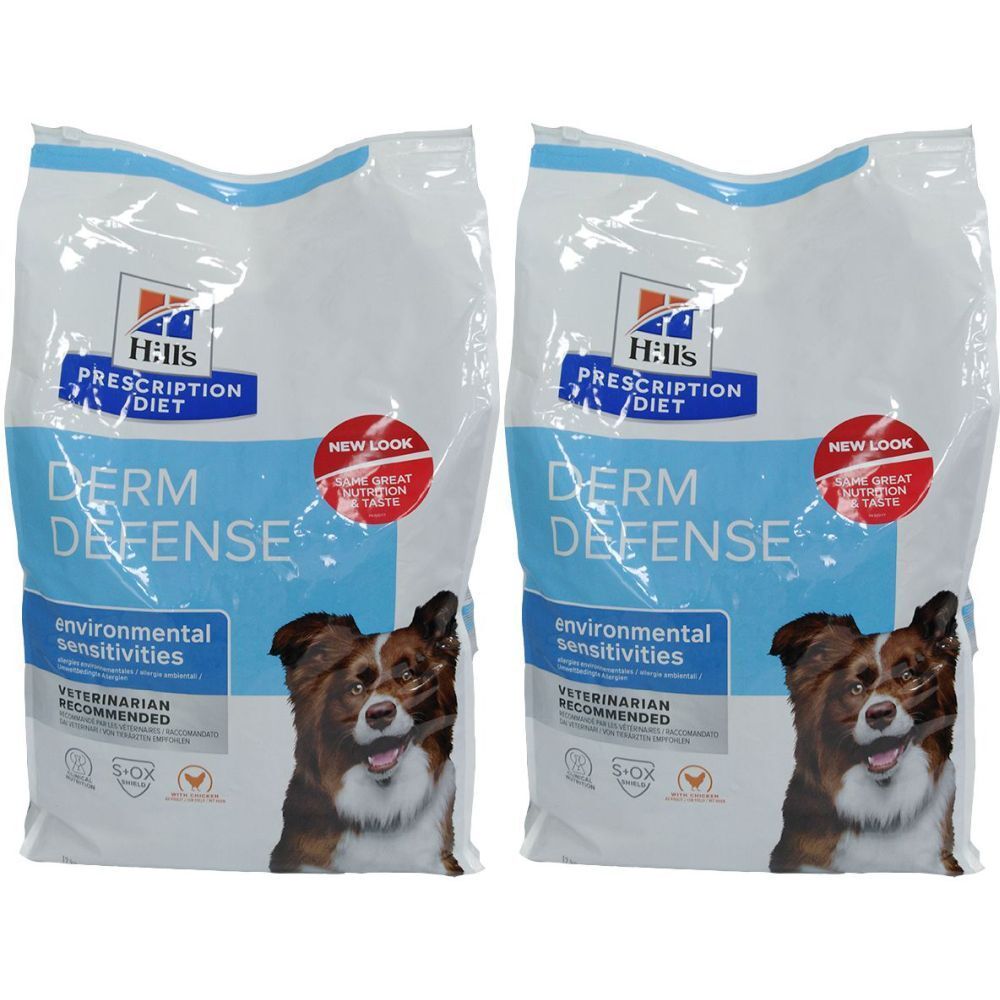 Hill s Prescription Diet Derm Defense Skin Care avec Poulet 2x12