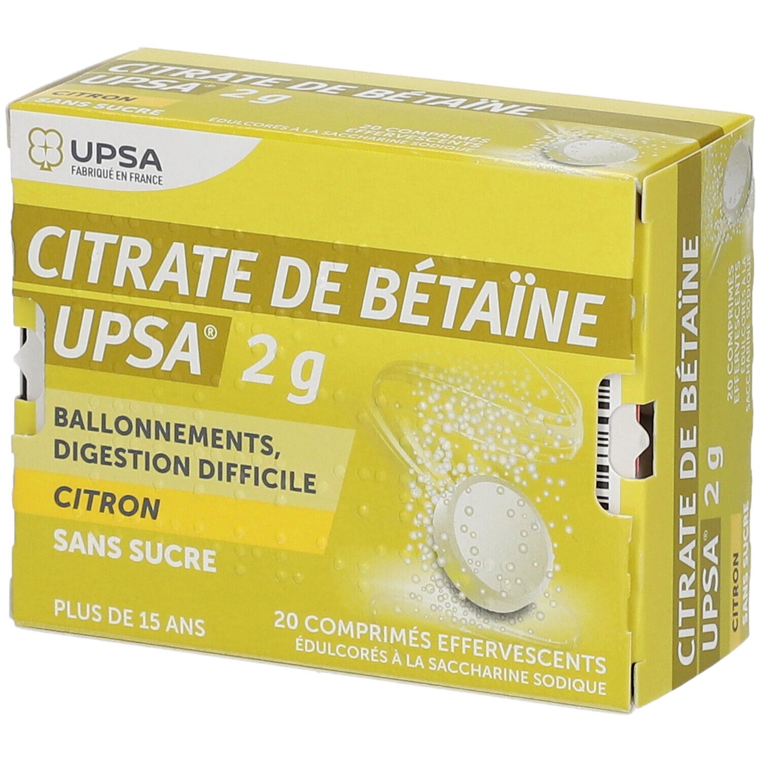 Citrate de Bétaïne Upsa 2G® Citron s/s
