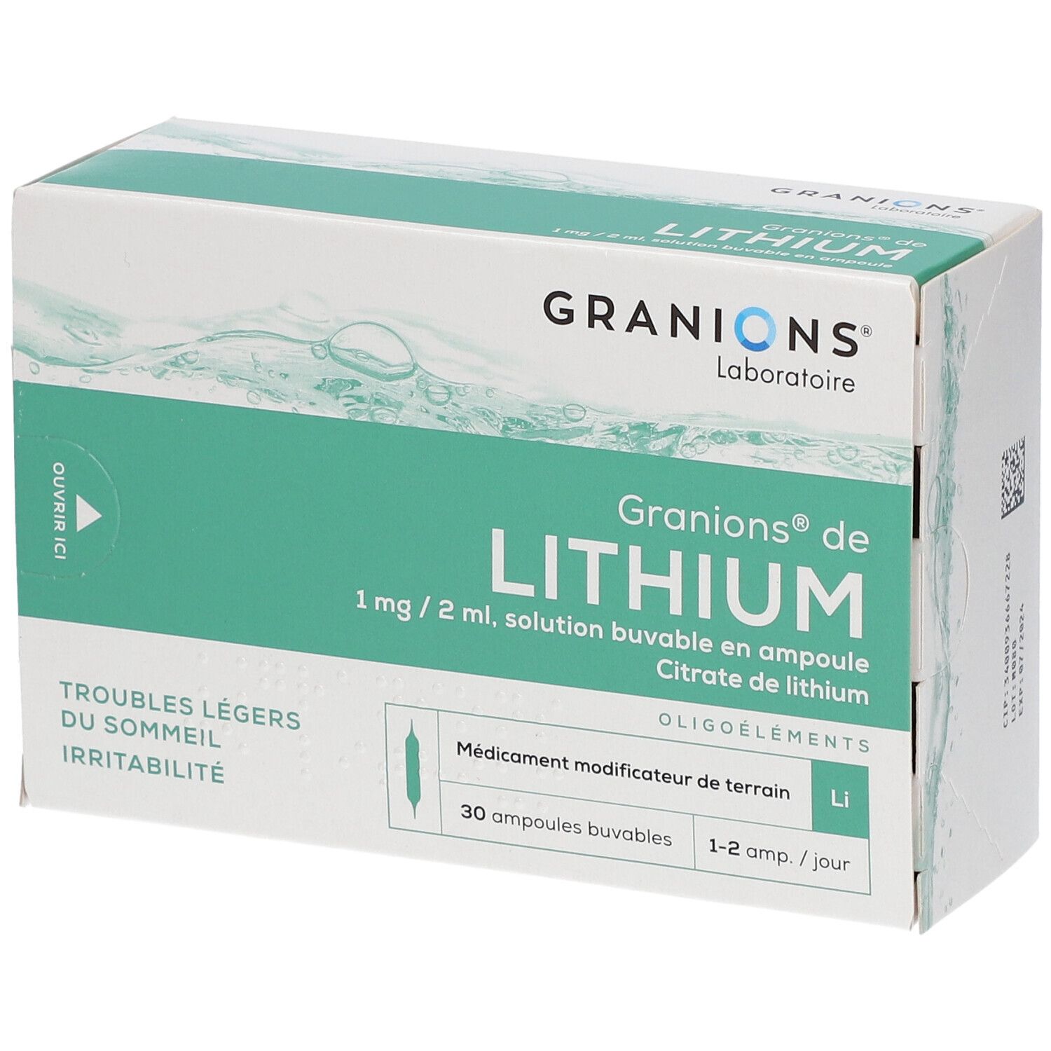 Granions® de Lithium 1 mg/2 mL