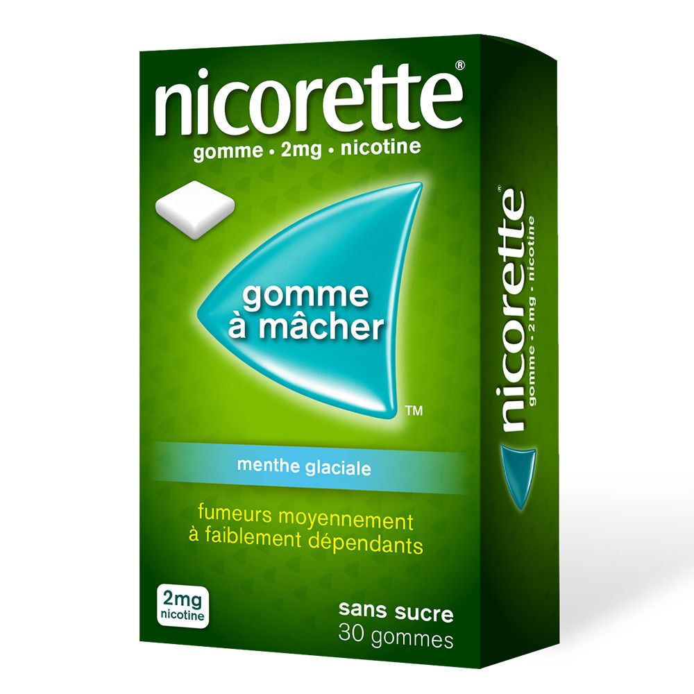Nicorette® menthe glaciale s/s 2 mg