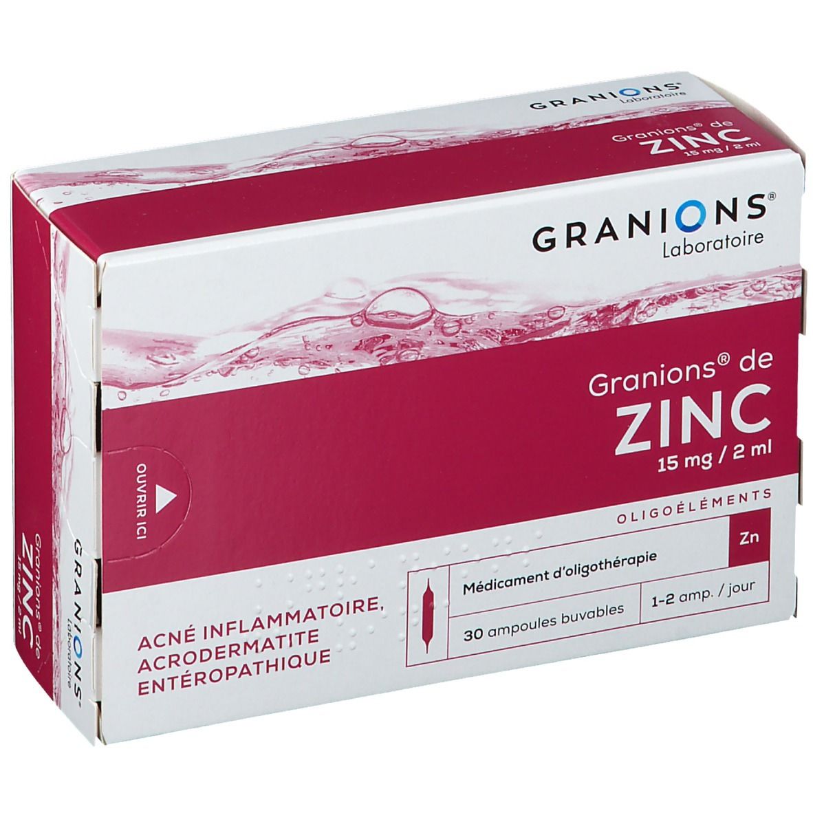 Granions® de Zinc 15 mg/2 mL