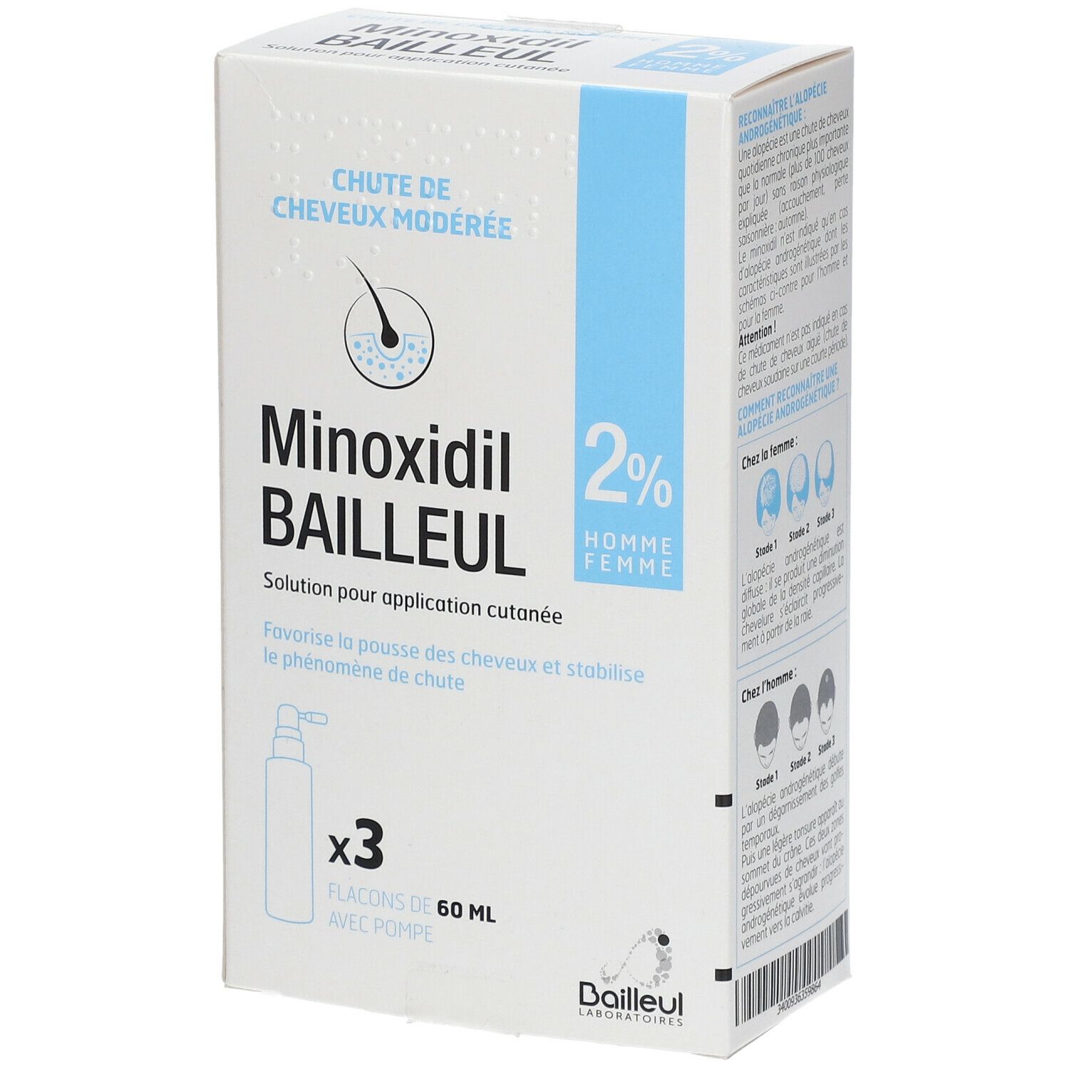 Bailleul Biorga Minoxidil Bailleul 2 %