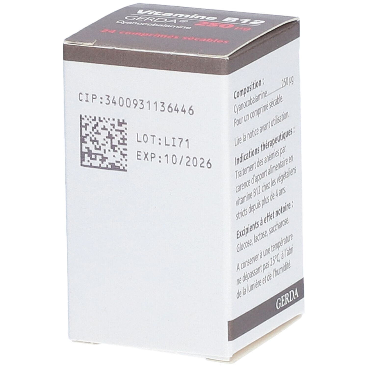Vitamine B12 Gerda 1000 Ug 4 Ml