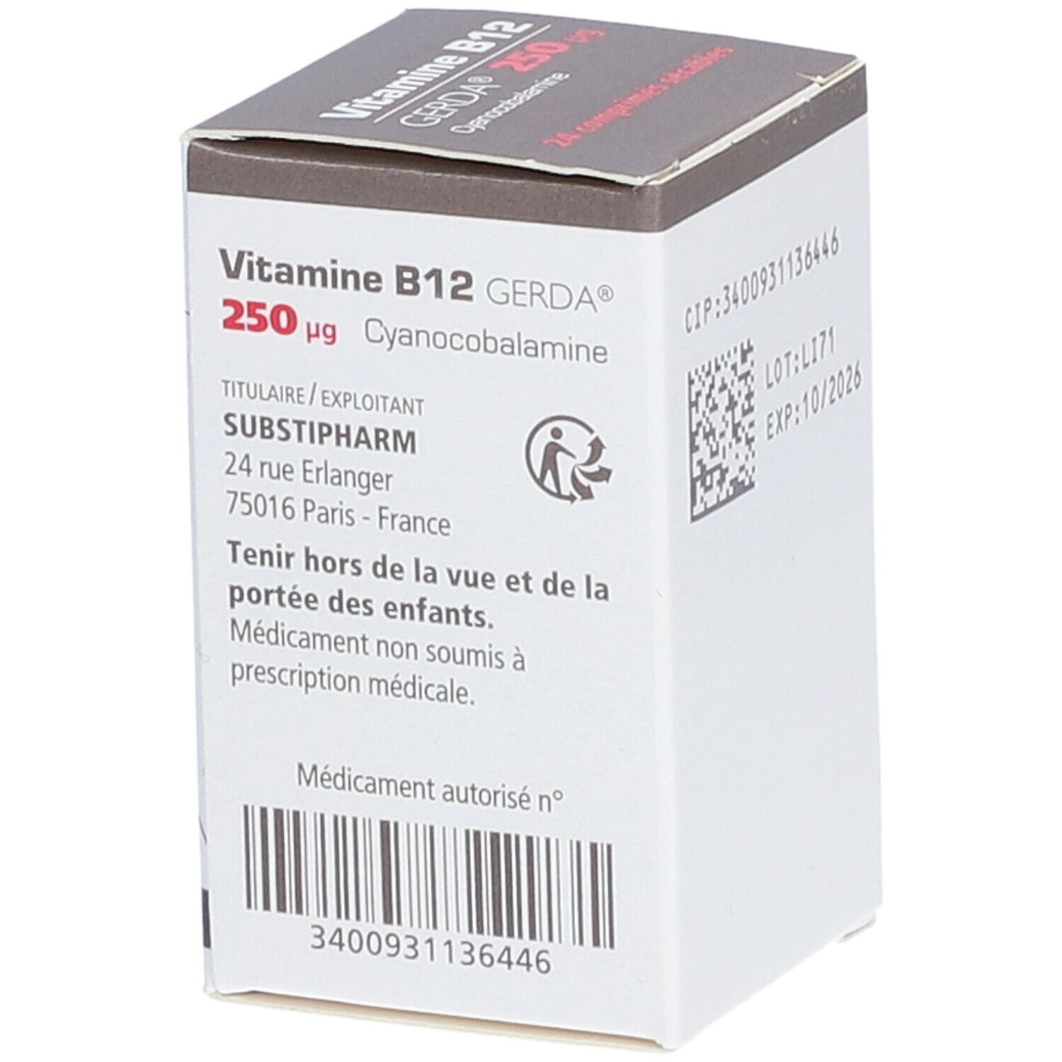 Vitamine B12 Gerda 1000 Ug 4 Ml