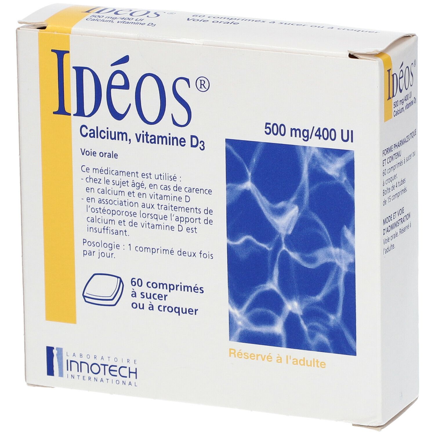 Idéos® 500 mg/400 UI