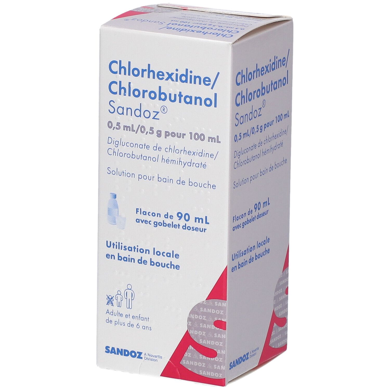 Chlorhexidine/Chlorobutanol Sandoz® Bain de bouche