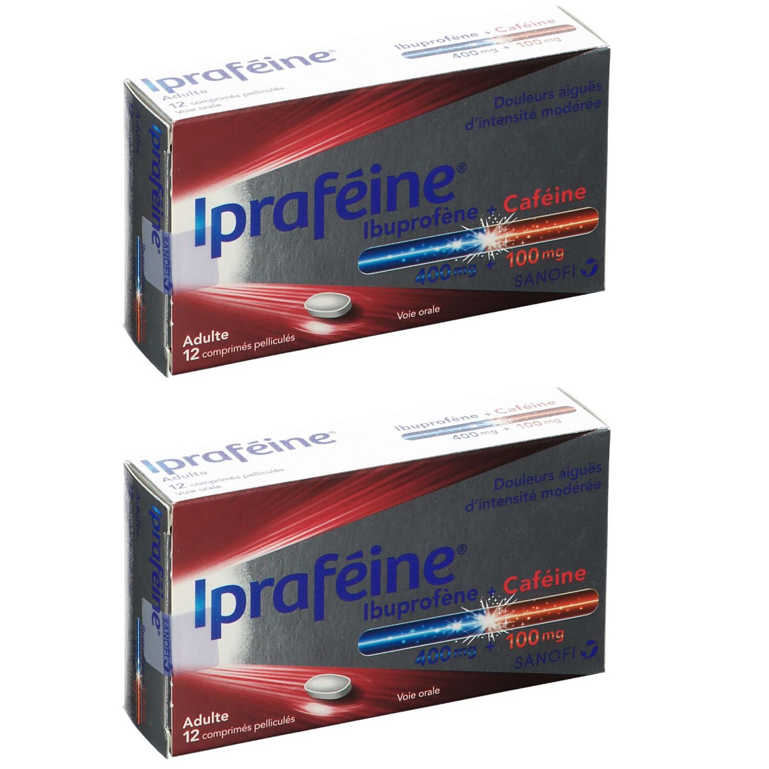 Ipraféine® Ibuprofène 400 mg + Caféine 100 mg