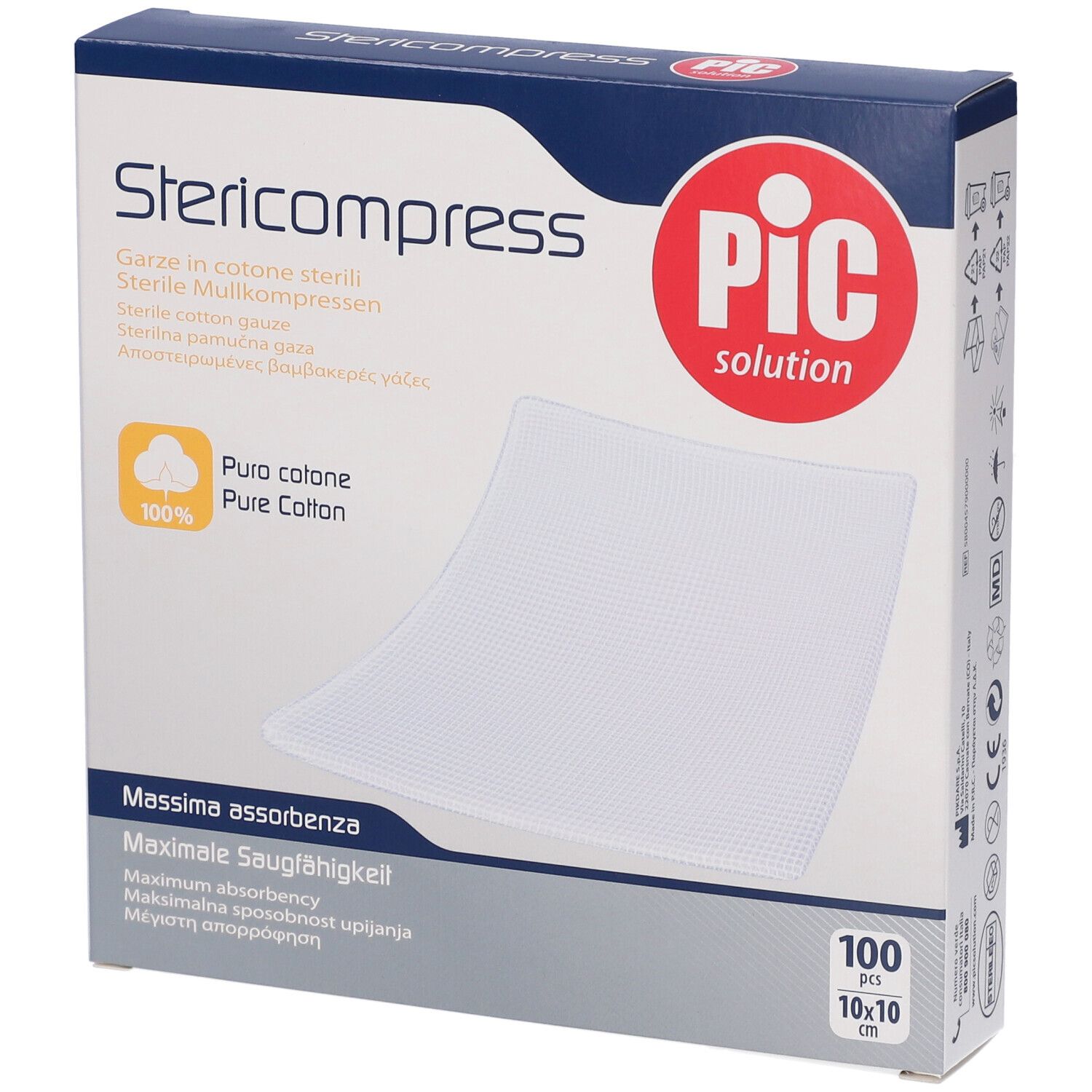 Pic Solution Stericompress 10 cm x 10 cm