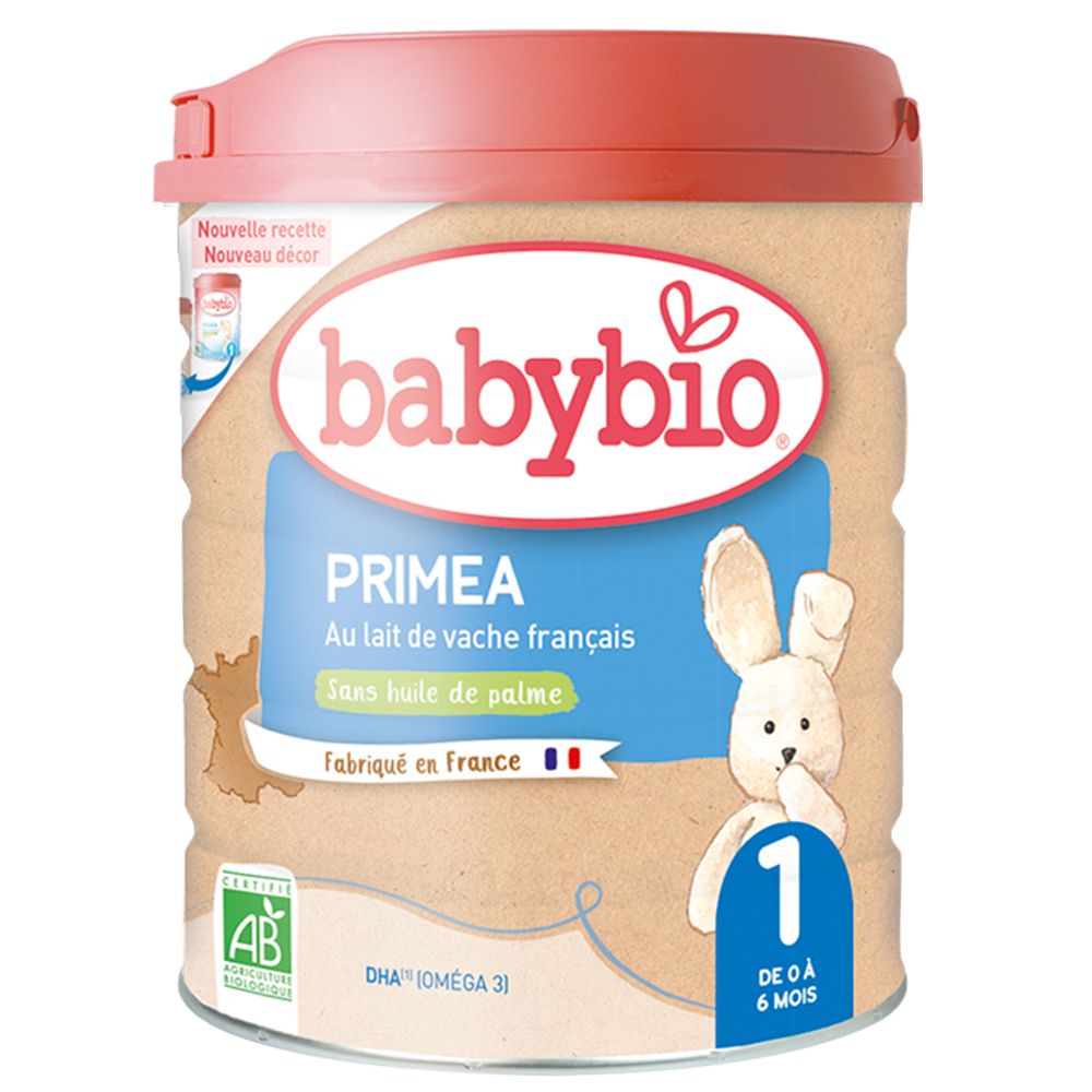 BABYBIO Priméa Lait en poudre premier âge pour nourisson 1 de 0 à 6 mois Poudre 800 g