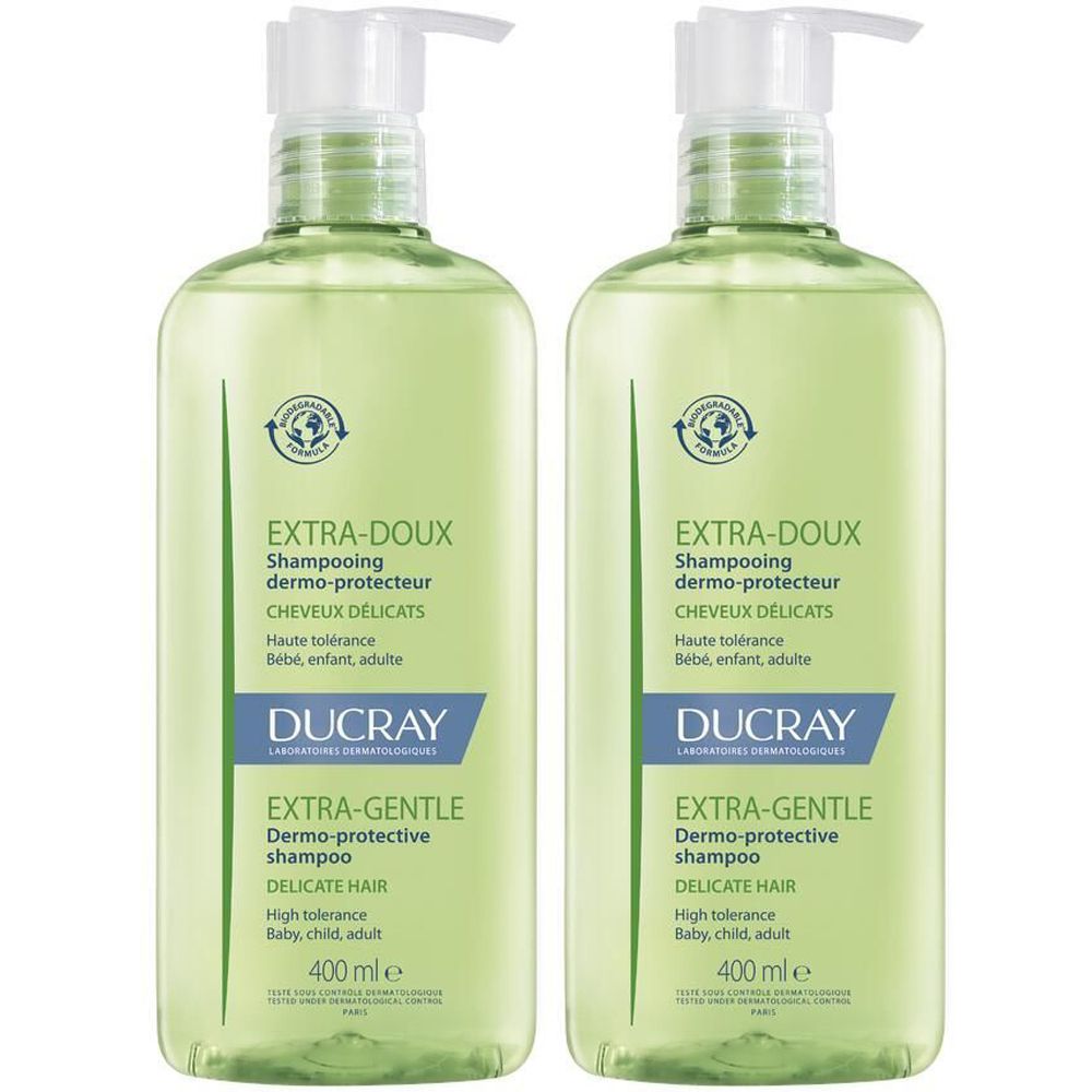 DUCRAY EXTRA-DOUX Shampooing dermo-protecteur 2x400 ml