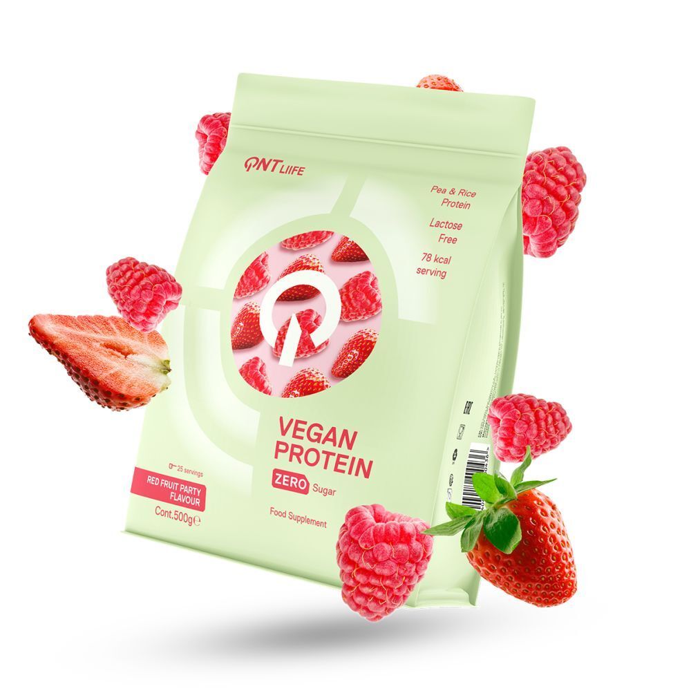 Qnt Vegan Protein Rood Fruit Poudre 500 G Enfants