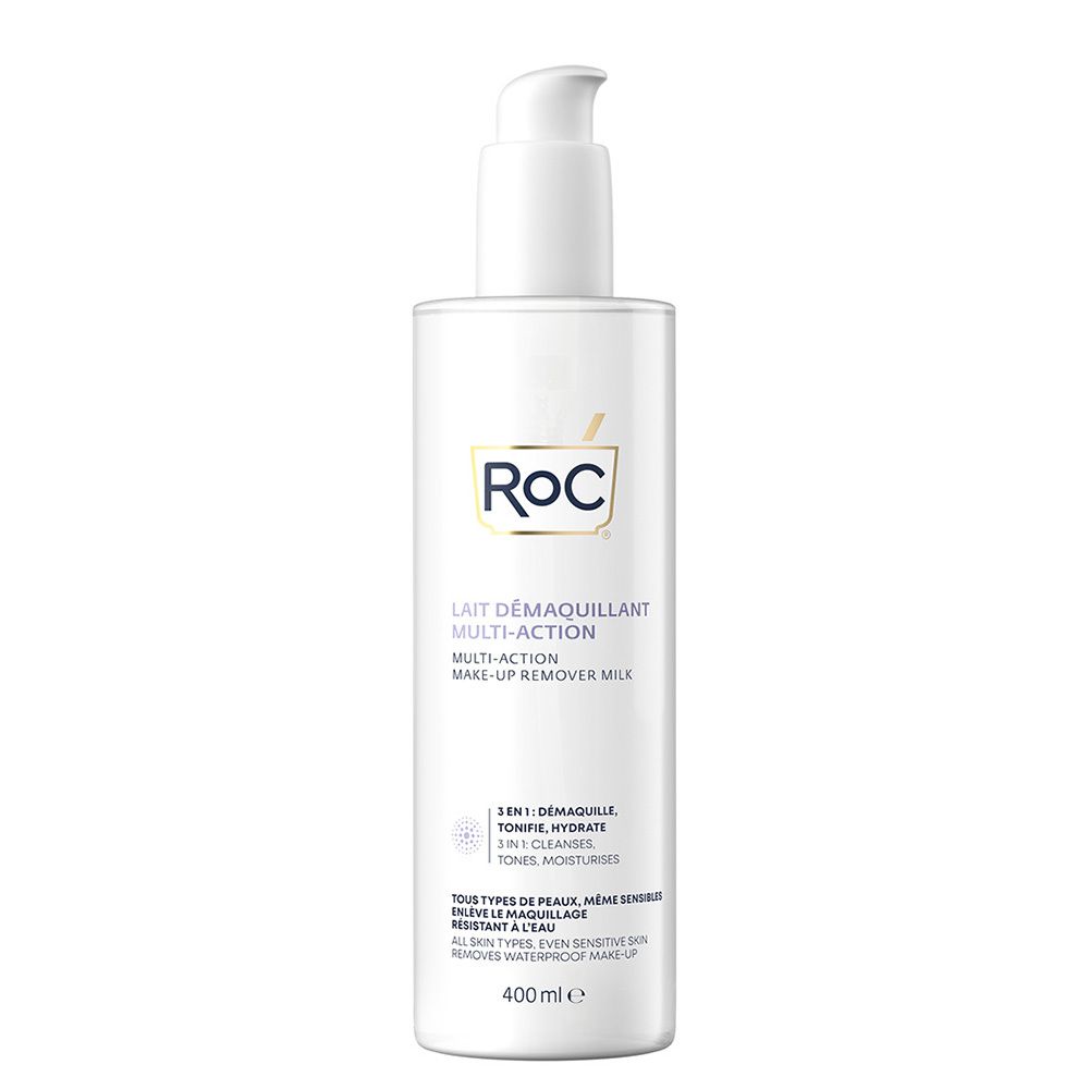 Roc 3 En 1 Lait Démaquillant Multi-Actions 400 Ml