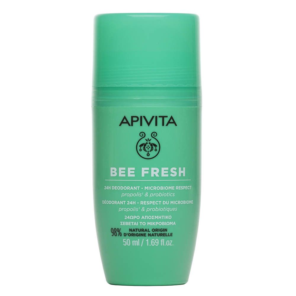 Apivita Bee Fresh Déodorant 24 H - Respect Du Microbiome Rouleau 50 Ml