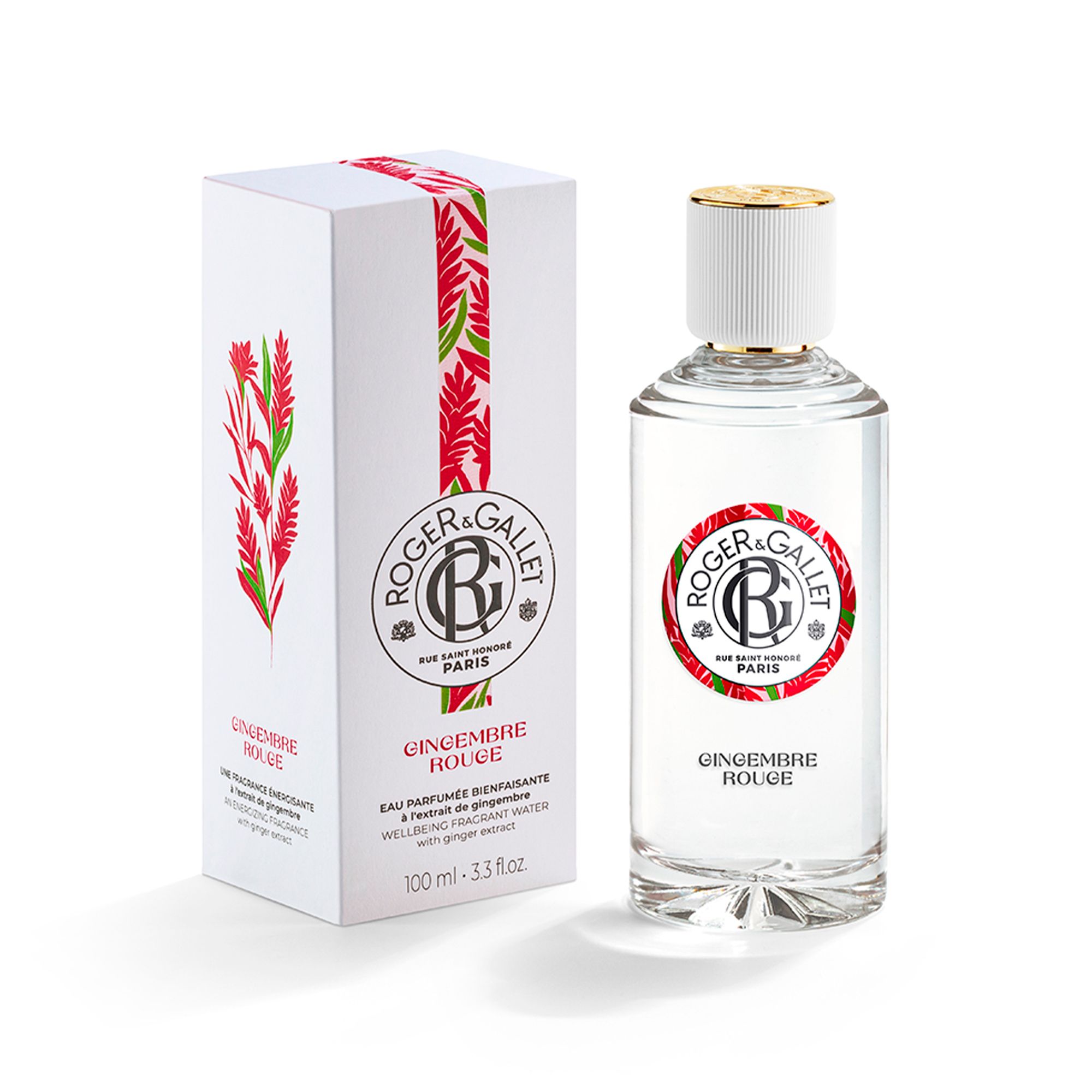 Roger & Gallet Eau Parfumée Bienfaisante Gingembre Rouge Spray 100 Ml
