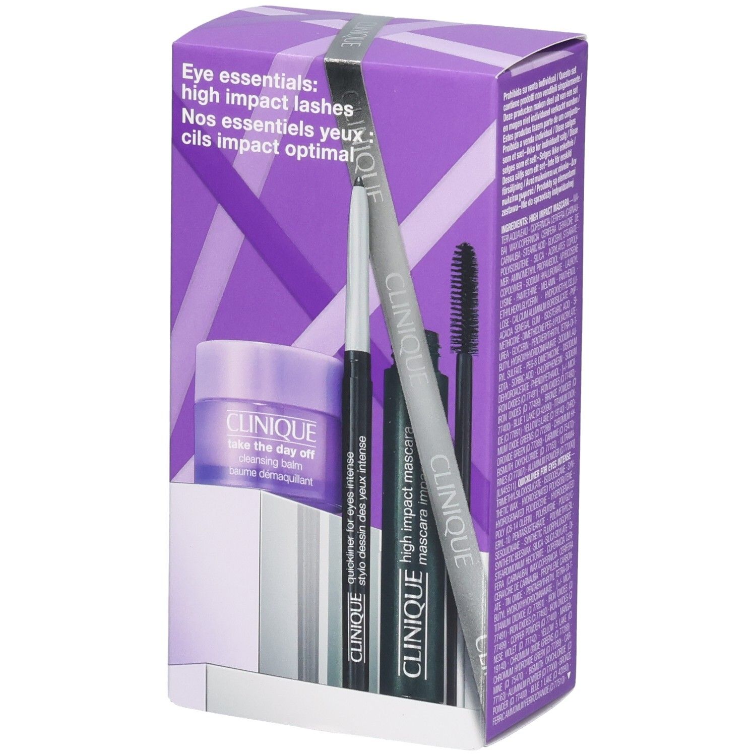 Whitman Lbs Nv Clinique Essentiels Pour Le Yeux High Impact Lashed Emballage(S) Combi 3 Pc(S)