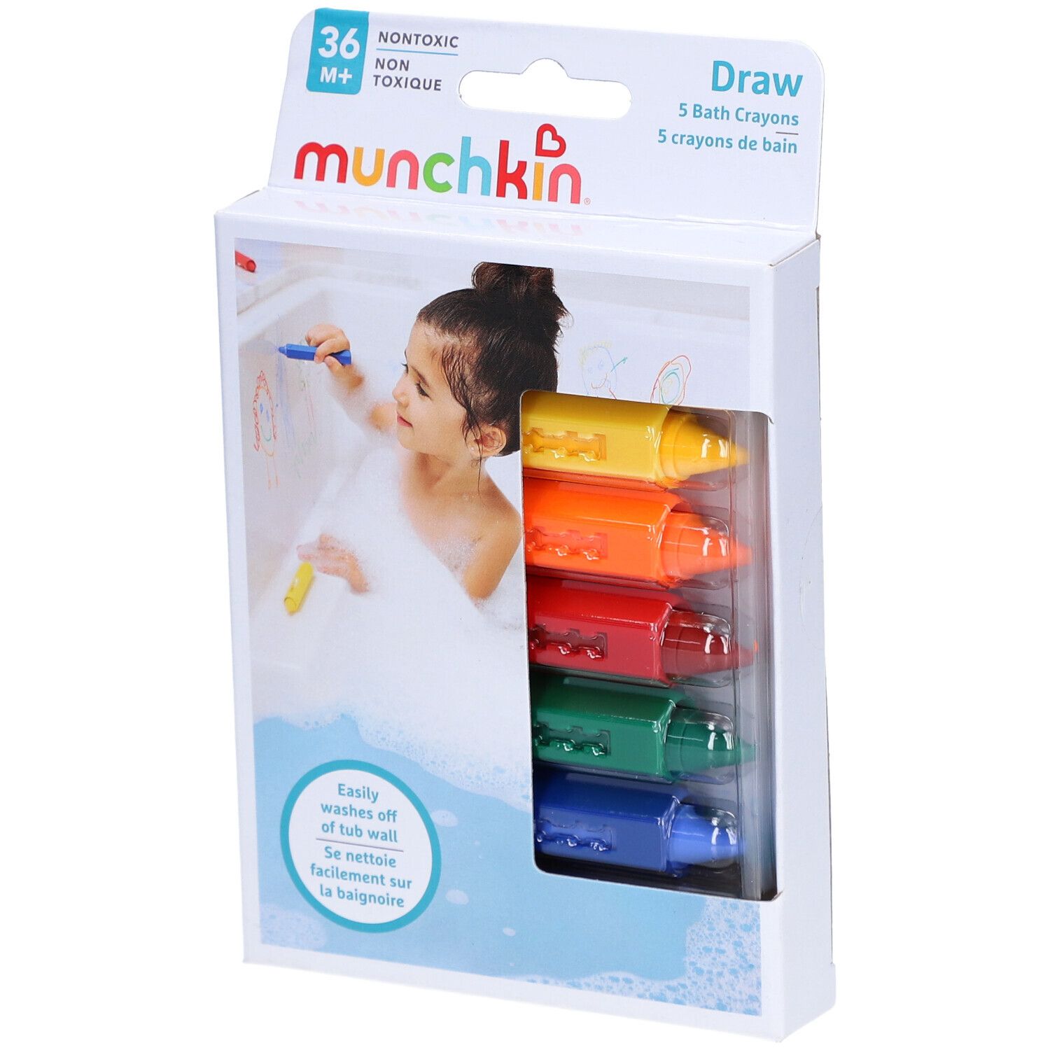 Munchkin Draw Crayons De Bain Stick(S) 5 Pc(S) Enfants